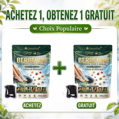 ☘️ GreenFeel® Berbérine, Moringa & Venin d’Abeille – Perles Détox Minceur pour Bain de Pieds, soutenant la gestion du poids, le drainage lymphatique, une circulation saine, le bien-être féminin et une peau visiblement plus ferme. 🔥