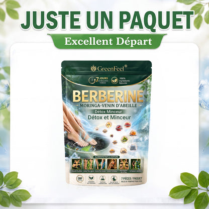 ☘️ GreenFeel® Berbérine, Moringa & Venin d’Abeille – Perles Détox Minceur pour Bain de Pieds, soutenant la gestion du poids, le drainage lymphatique, une circulation saine, le bien-être féminin et une peau visiblement plus ferme. 🔥
