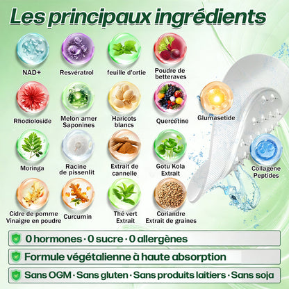 🇫🇷 CareUplift® Patch Nano à Micro-Aiguilles Moringa · Berbérine × NAD+ 10-en-1 — une application par jour, premiers changements visibles en 7 jours✈️🔥