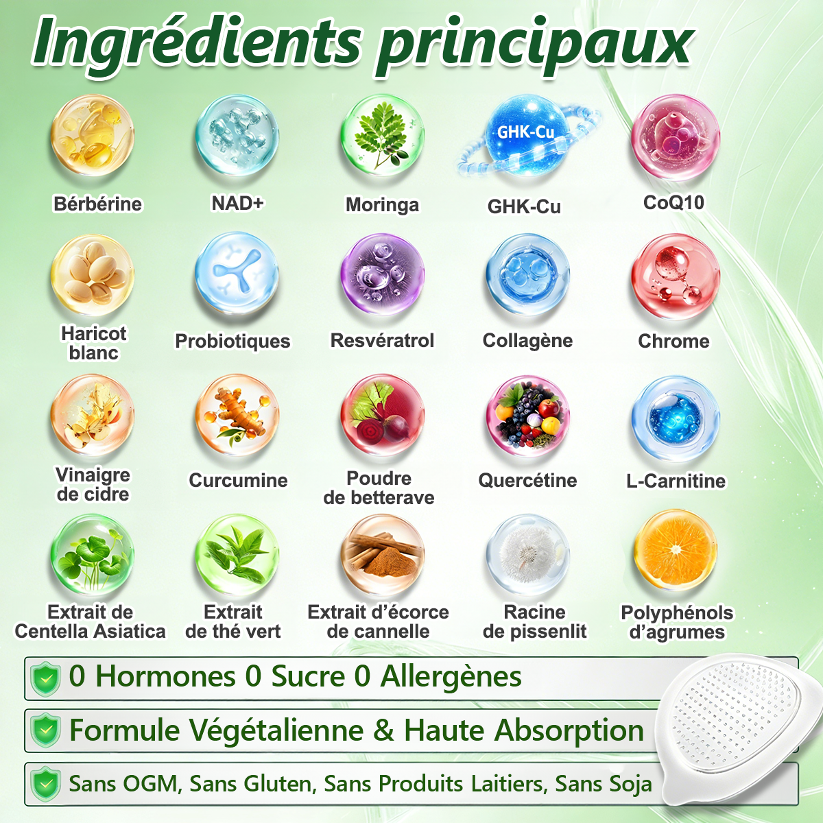Boutique Officielle | 🍀 CareUplift® Patch Nano-Microneedle Métabolique 🇫🇷 (Un patch par jour, résultats visibles en 7 jours) Formule Berbérine + Moringa ✅ Pour obésité, relâchement cutané, diabète, troubles du sommeil, douleurs articulaires… 💯
